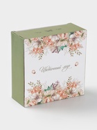 Салатник Доляна «Цветы», фарфор, 600 мл, 15.5×6 см, белый - Фото 6