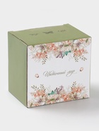 Кружка Доляна «Цветы», 330 мл, фарфор, белая - Фото 4