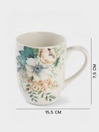 Кружка Доляна «Цветы», 330 мл, фарфор, белая - Фото 6