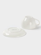 Чайная пара Доляна «Цветы», 2 предмета: чашка, 250 мл, блюдце d=15 см, фарфор, белая - Фото 6