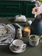 Чайная пара Доляна «Цветы», 2 предмета: чашка, 250 мл, блюдце d=15 см, фарфор, белая - Фото 10