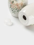 Набор для специй Доляна «Цветы», 2 предмета: солонка, перечница 130 мл, доломит, белый - Фото 4