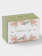 Набор для специй Доляна «Цветы», 2 предмета: солонка, перечница 130 мл, доломит, белый - Фото 6