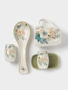 Набор для специй Доляна «Цветы», 2 предмета: солонка, перечница 130 мл, доломит, белый - Фото 7