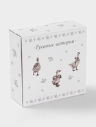 Салатник Доляна «Гуси», фарфор, 650 мл, 15.5×6 см, белый - Фото 6