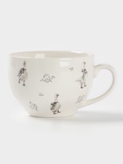 Чайная пара Доляна «Гуси», 2 предмета: чашка 250 мл, блюдце d=15 см, фарфор, белая - Фото 4