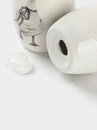 Набор для специй Доляна «Гуси», 2 предмета: солонка, перечница 130 мл, доломит, белый - Фото 4