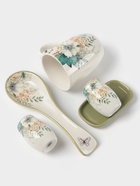 Подставка под ложку Доляна «Цветы», 22.3×7.1×2.7 см, доломит, белая - Фото 7