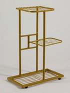 Подставка для цветов Greengo, 3 полки, 43×22×57 см, напольная, металл, цвет золотой - Фото 4