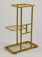 Подставка для цветов Greengo, 3 полки, 43×22×57 см, напольная, металл, цвет золотой - Фото 6