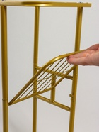 Подставка для цветов Greengo, 3 полки, 43×22×57 см, напольная, металл, цвет золотой - Фото 9