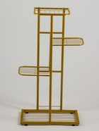 Подставка для цветов Greengo, 4 полки, 43×22×82 см, напольная, металл, цвет золотой - Фото 5