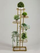 Подставка для цветов Greengo, 7 полок, 43×22×126 см, напольная, металл, цвет золотой - Фото 3