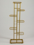 Подставка для цветов Greengo, 7 полок, 43×22×126 см, напольная, металл, цвет золотой - Фото 5