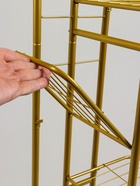 Подставка для цветов Greengo, 7 полок, 43×22×126 см, напольная, металл, цвет золотой - Фото 9