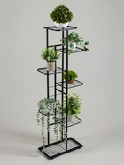 Подставка для цветов Greengo, 7 полок, 43×22×126 см, напольная, металл, чёрная - Фото 2