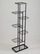 Подставка для цветов Greengo, 7 полок, 43×22×126 см, напольная, металл, чёрная - Фото 6