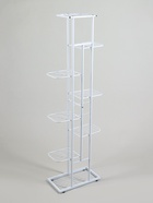 Подставка для цветов Greengo, 8 полок, 43×22×141 см, напольная, металл, белая - Фото 6