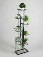 Подставка для цветов Greengo, 8 полок, 43×22×141 см, напольная, металл, чёрная - Фото 2