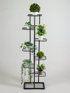 Подставка для цветов Greengo, 8 полок, 43×22×141 см, напольная, металл, чёрная - Фото 3