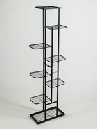 Подставка для цветов Greengo, 8 полок, 43×22×141 см, напольная, металл, чёрная - Фото 6