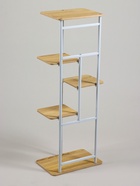 Подставка для цветов Greengo, 5 полок, 36×23×94 см, напольная, каркас металл, полки МДФ, белая - Фото 5