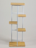 Подставка для цветов Greengo, 5 полок, 36×23×94 см, напольная, каркас металл, полки МДФ, белая - Фото 6