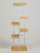 Подставка для цветов Greengo, 6 полок, 36×23×106 см, напольная, каркас металл, полки МДФ, белая - Фото 5