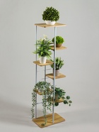 Подставка для цветов Greengo, 7 полок, 36×23×120 см, напольная, каркас металл, полки МДФ, белая - Фото 2