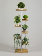 Подставка для цветов Greengo, 7 полок, 36×23×120 см, напольная, каркас металл, полки МДФ, белая - Фото 3