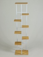 Подставка для цветов Greengo, 8 полок, 36×23×136 см, напольная, каркас металл, полки МДФ, белая - Фото 4