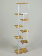 Подставка для цветов Greengo, 8 полок, 36×23×136 см, напольная, каркас металл, полки МДФ, белая - Фото 6