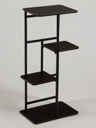 Подставка для цветов Greengo, 4 полки, 36×23×74 см, напольная, каркас металл, полки МДФ, чёрная - Фото 4