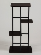 Подставка для цветов Greengo, 4 полки, 36×23×74 см, напольная, каркас металл, полки МДФ, чёрная - Фото 5
