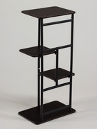Подставка для цветов Greengo, 4 полки, 36×23×74 см, напольная, каркас металл, полки МДФ, чёрная - Фото 6
