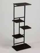 Подставка для цветов Greengo, 5 полок, 36×23×94 см, напольная, каркас металл, полки МДФ, чёрная - Фото 5