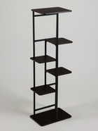 Подставка для цветов Greengo, 6 полок, 36×23×106 см, напольная, каркас металл, полки МДФ, чёрная - Фото 4