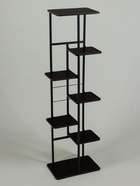 Подставка для цветов Greengo, 7 полок, 36×23×120 см, напольная, каркас металл, полки МДФ, чёрная - Фото 4