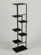 Подставка для цветов Greengo, 7 полок, 36×23×120 см, напольная, каркас металл, полки МДФ, чёрная - Фото 6