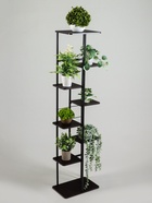 Подставка для цветов Greengo, 8 полок, 36×23×136 см, напольная, каркас металл, полки МДФ, чёрная - Фото 2