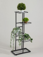 Подставка для цветов Greengo, 5 полок, 44×22×95 см, напольная, металл, тёмно-серая - Фото 2