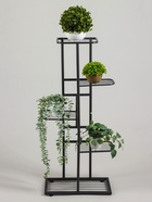 Подставка для цветов Greengo, 5 полок, 44×22×95 см, напольная, металл, тёмно-серая - Фото 3