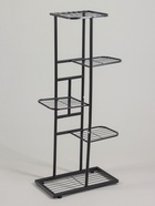 Подставка для цветов Greengo, 5 полок, 44×22×95 см, напольная, металл, тёмно-серая - Фото 4