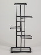 Подставка для цветов Greengo, 5 полок, 44×22×95 см, напольная, металл, тёмно-серая - Фото 5