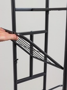 Подставка для цветов Greengo, 5 полок, 44×22×95 см, напольная, металл, тёмно-серая - Фото 9