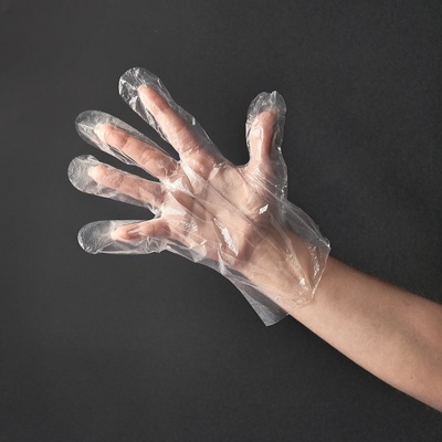 Перчатки одноразовые полиэтиленовые, PE, 0.4 г, размер перчатки 28×13.5 см, 100 шт./уп (50 пар)