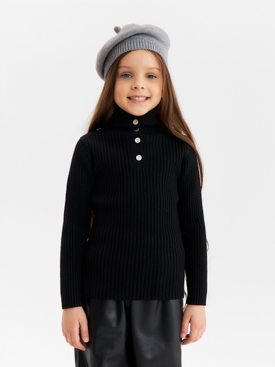 Джемпер для девочки KAFTAN, рост 130 см, чёрный