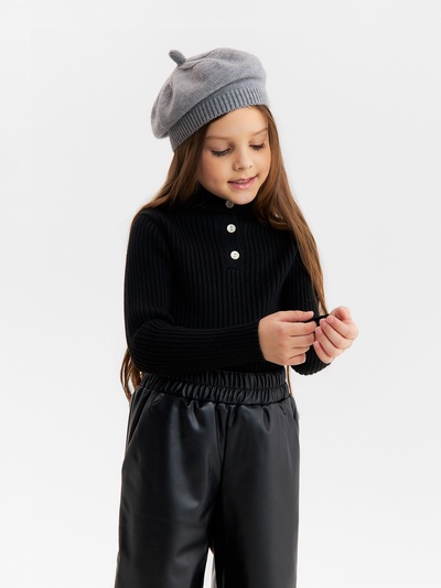 Джемпер для девочки KAFTAN, рост 130 см, чёрный