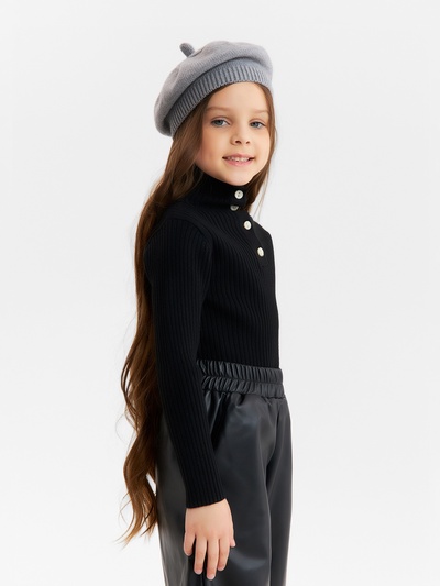 Джемпер для девочки KAFTAN, рост 130 см, чёрный