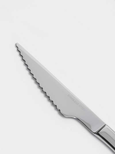 Нож для стейка Hanna Knövell, 22.3 см, толщина 6 мм, сталь Aisi 420, серебристый